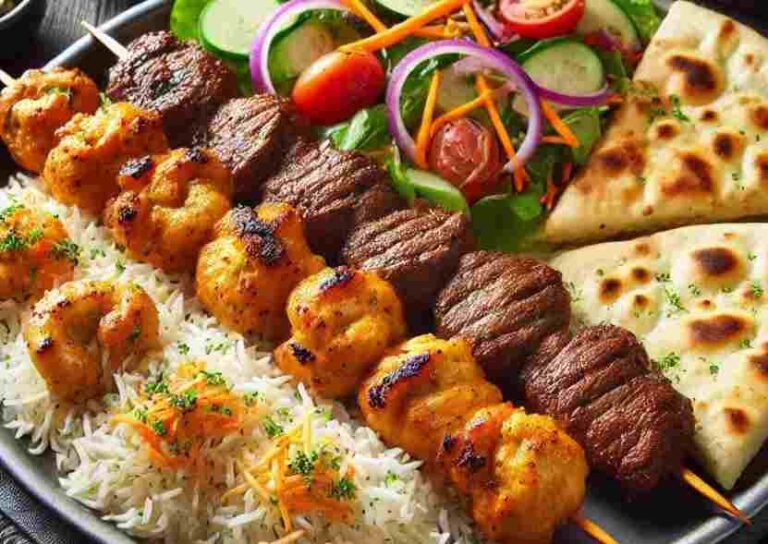Lamb and chicken combo